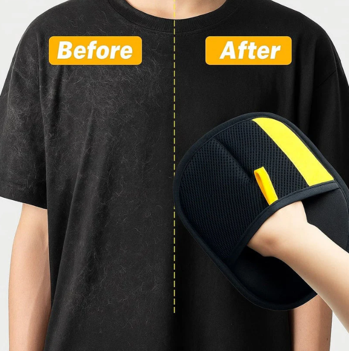 Gant attrape-poils Nuiska - Élimine les poils morts en un seul geste