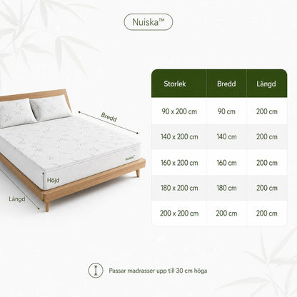 Nuiska™ Bambu Madrass Skydd