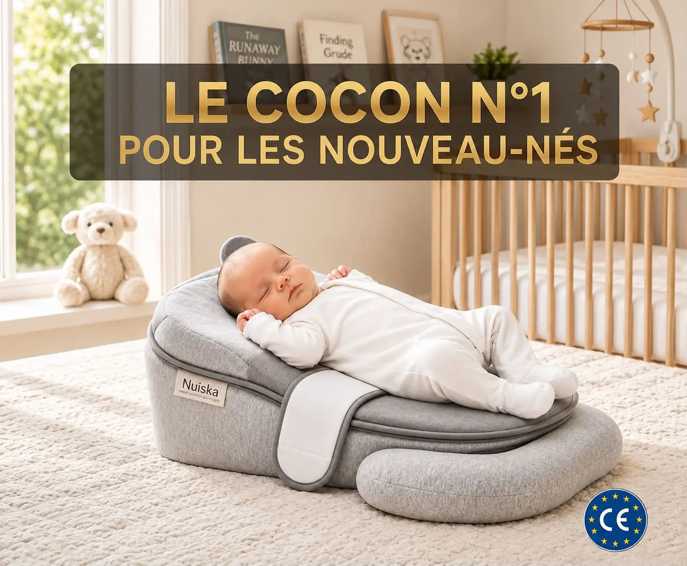 Le Cocon Nuiska™ anti-reflux pour bébé