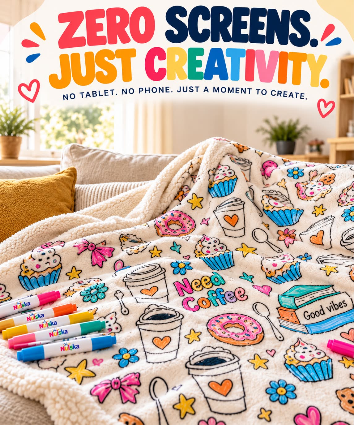 Nuiska™ ColorMagic Sherpa Blanket