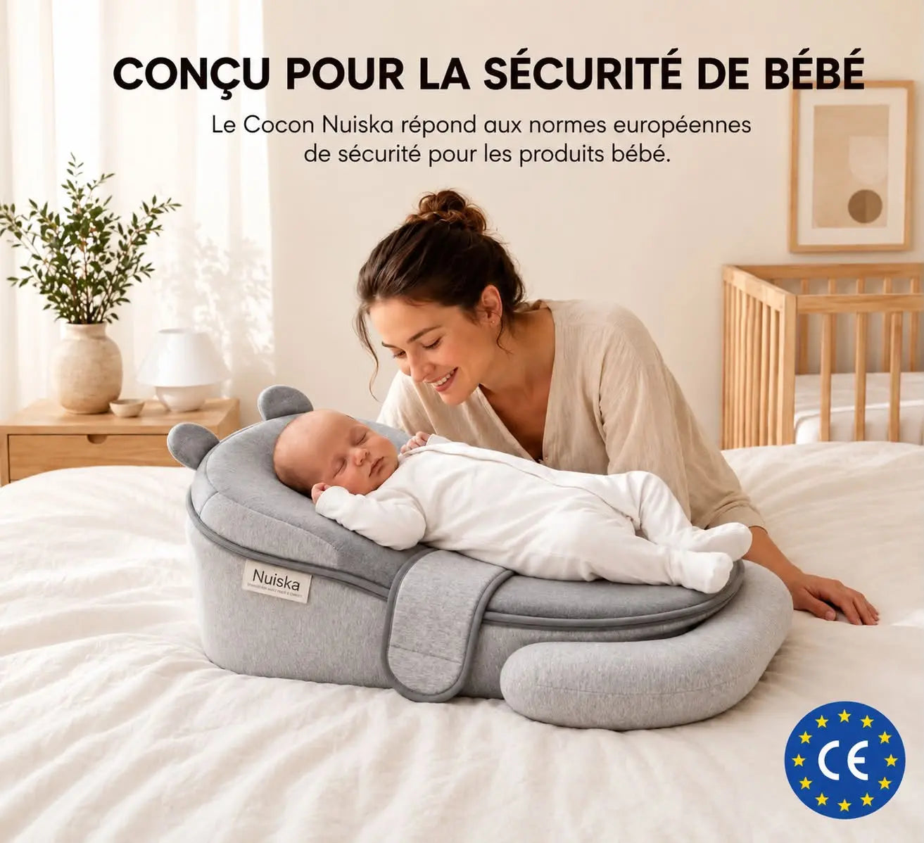 Le Cocon Nuiska™ anti-reflux pour bébé