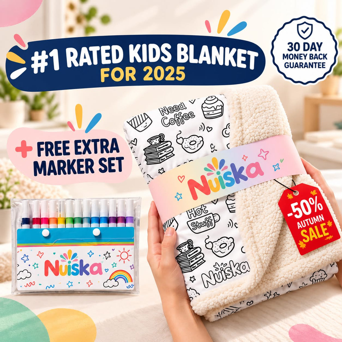 Nuiska™ ColorMagic Sherpa Blanket