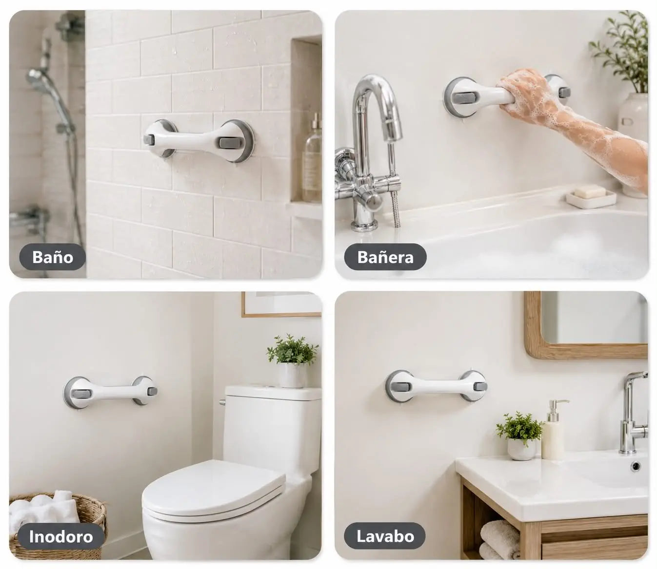 Nuiska™ Asidero 105 - Doble Ventosa