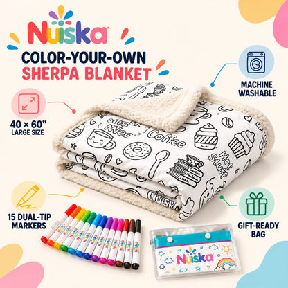 Nuiska™ ColorMagic Sherpa Blanket