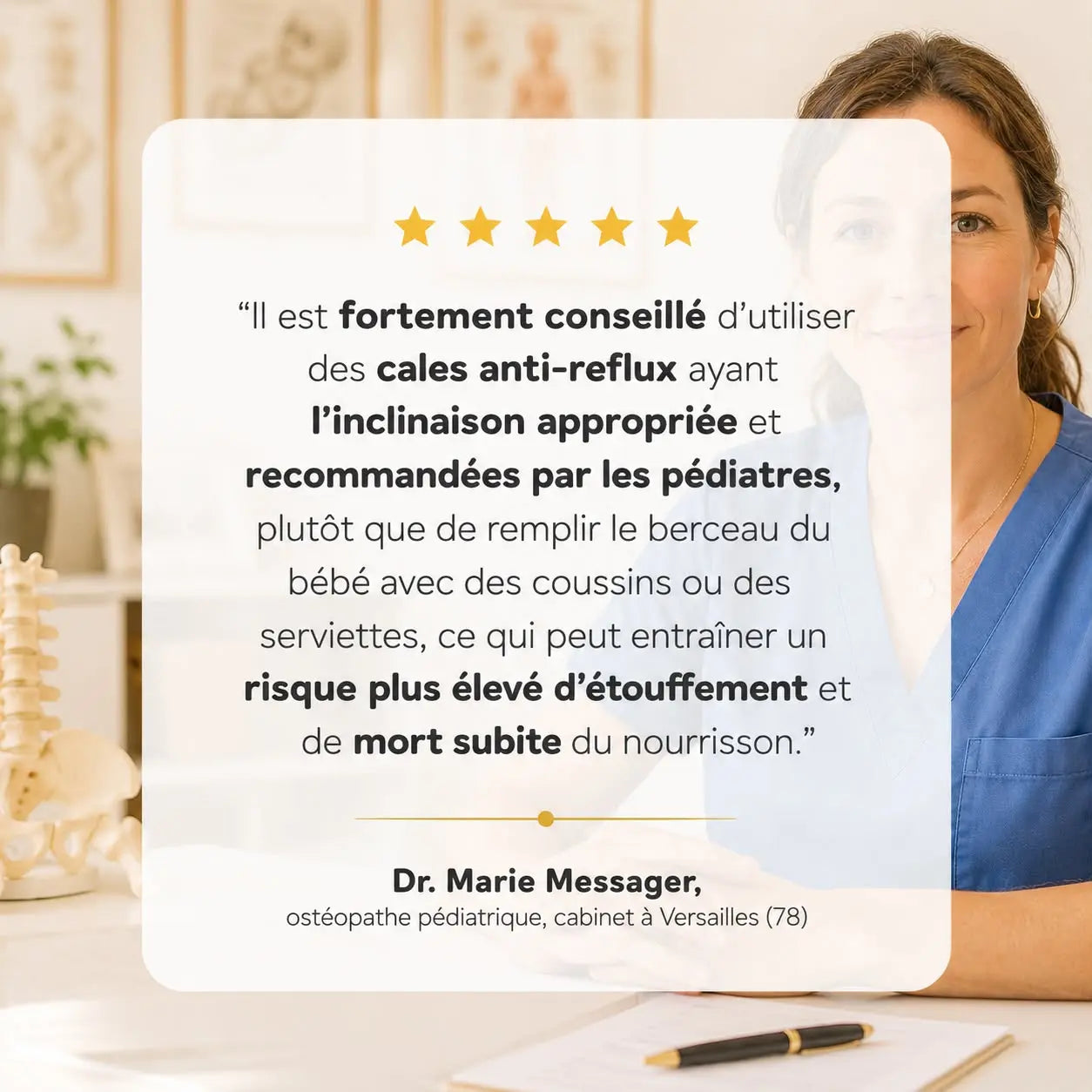 Le Cocon Nuiska™ anti-reflux pour bébé